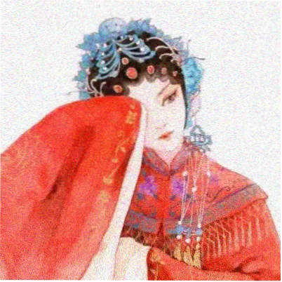 观测者原型头像，戴耳机侧脸的淡紫剪影